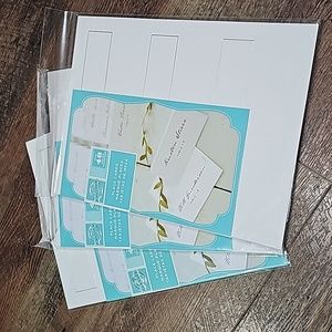 Gartner Studio White and Silver Place Cards